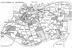 501  PLAN  LES QUARTIERS D ORAN